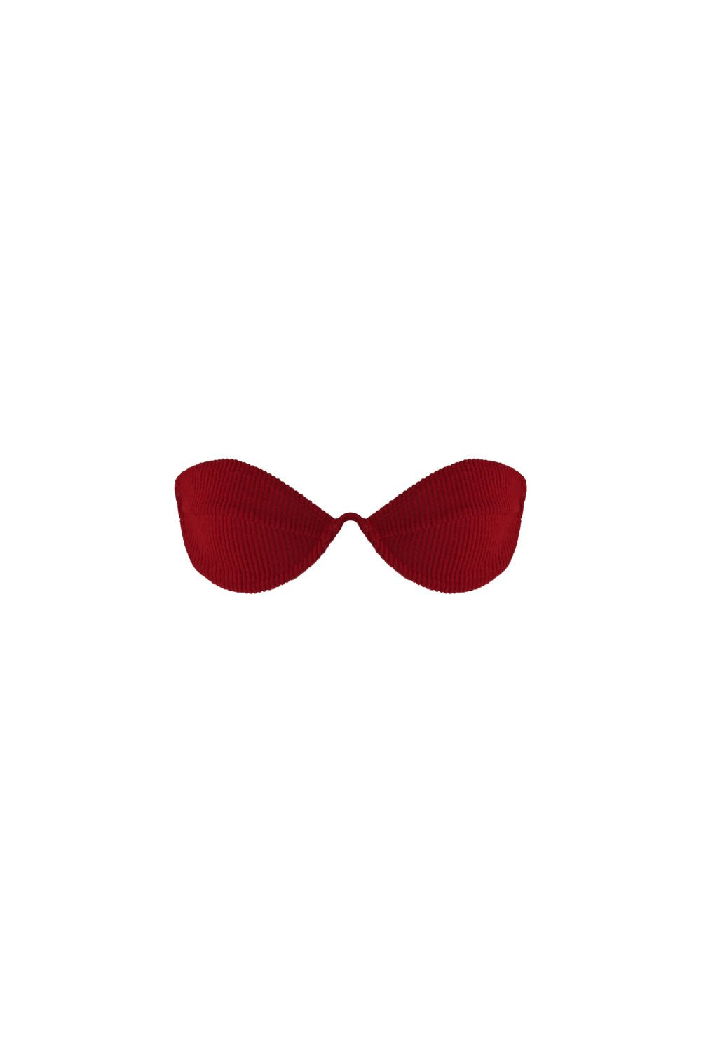 Jane Balconette Bra Top - Corduroy Red
