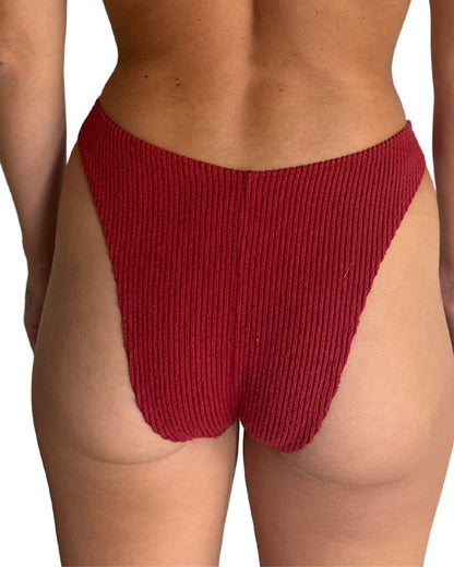 Debbie Brief Bottom - Corduroy Red