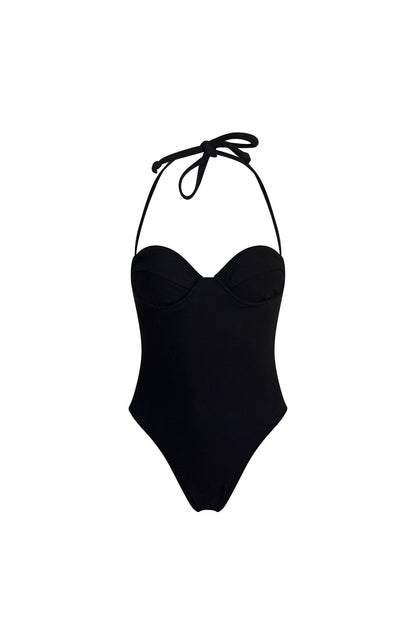 Stevie One-Piece - Black Rib