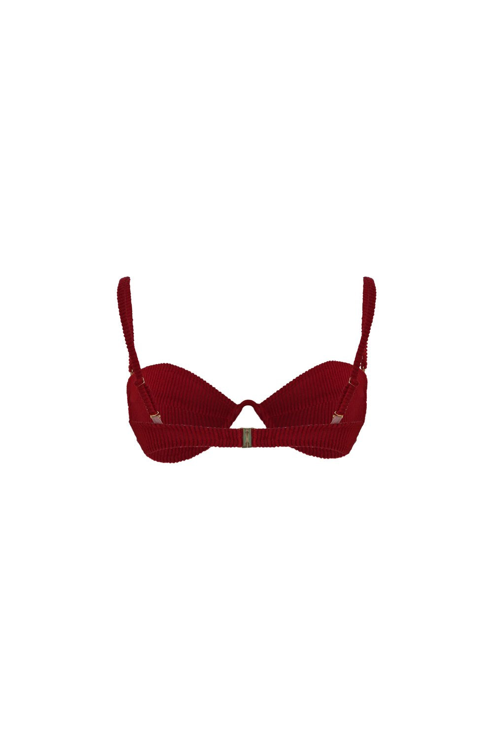 Jane Balconette Bra Top - Corduroy Red