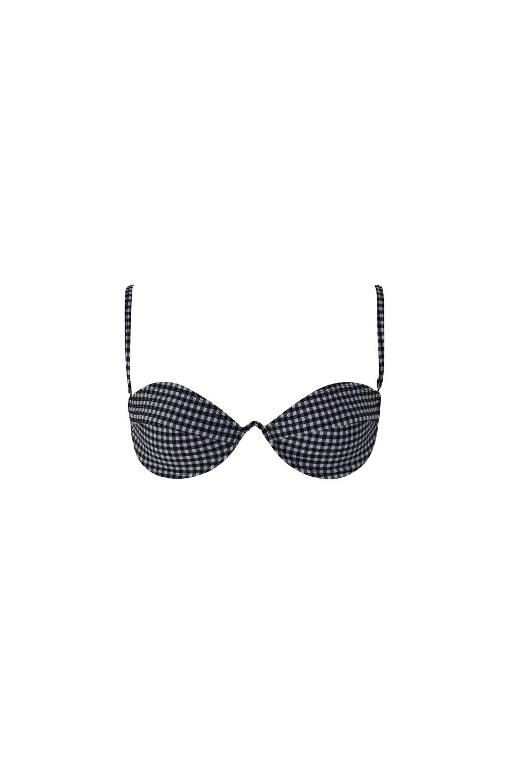 Jane Balconette Bra Top - Gingham